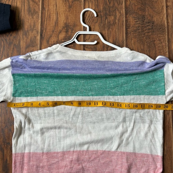 Hem & Thread Purple and Green Long Sleeve Tee - Picture 4 of 4